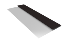 Планка стартовая Блок-Хаус new Grand Line 0,45 PE с пленкой RAL 9005 черный (3м)