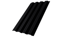 Профнастил НС44A 0,5 Satin RAL 9005 черный