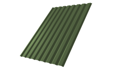 Профнастил С20A 0,5 Satin Matt TX RAL 6020 хромовая зелень