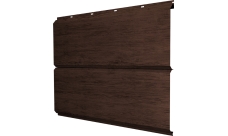 Софит металлический ЭкоБрус new Grand Line без перфорации 0,45 Print Premium Antique Wood TwinColor