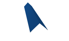 Угол внешний 110х110 Grand Line 0,45 PE lite с пленкой RAL 5005 сигнальный синий (2м)