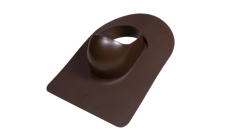 Элемент проходной Gervent для битумной кровли и гибкой черепицы под монтаж коричневый