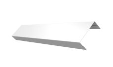 Ламель лицевая 50 забора жалюзи Texas 0,5 PE RAL 9003 сигнальный белый