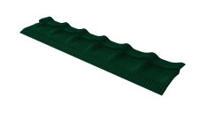 Модуль обхода трубы Профиля волнового классик 0,45 PE с пленкой RAL 6005 зеленый мох