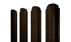 Штакетник П-образный A фигурный 0,45 Print Premium Antique Wood TwinColor