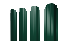 Штакетник П-образный A фигурный 0,5 Satin RAL 6005 зеленый мох