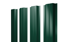 Штакетник П-образный A с прямым резом 0,45 Drap TR RAL 6005 зеленый мох