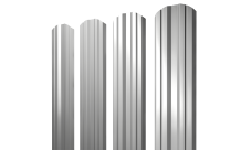 Штакетник Twin фигурный 0,45 Drap TX RAL 7047 телегрей 4