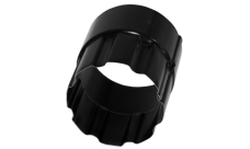 Соединитель трубы GL PU Matt 90 мм RAL 9005 черный