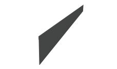 Ламель забора жалюзи Palermo стартовая/финишная для калиток и ворот 0,5 Rooftop Бархат RAL 7016 антрацитово-серый