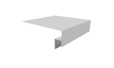 Планка околооконная сложная Блок-Хаус new 250х50х27 Grand Line 0,45 Drap TX RAL 7047 телегрей 4 (2м)