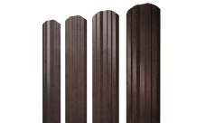 Штакетник Twin фигурный 0,45 Print-Double Premium Antique Wood