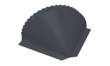 Заглушка конусная 0,5 Velur X RAL 7024 мокрый асфальт