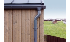 Соединитель трубы Grand Line PU 100 мм RAL 7024 мокрый асфальт