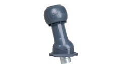 Комплект вентиляции Gervent Statik для кровли Профнастил-20 изолированный 150/160мм серый графит