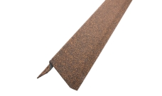 Планка ветровая Grand Line c базальтовой крошкой для мягкой кровли 60х30х90 Фартук S5 роки медный 1,25м